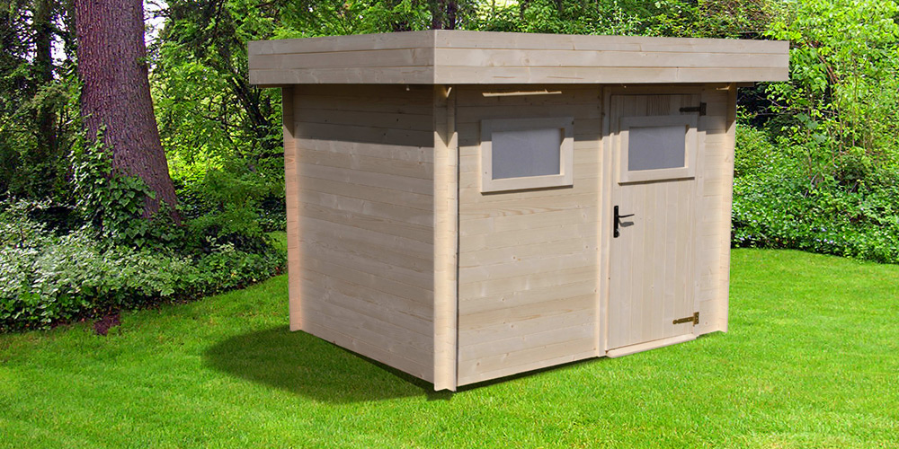 Abri jardin toit plat auchan
