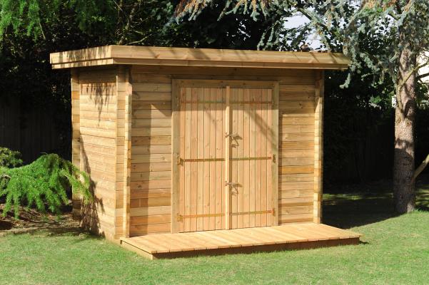 Abri de jardin en bois traité autoclave avec plancher

