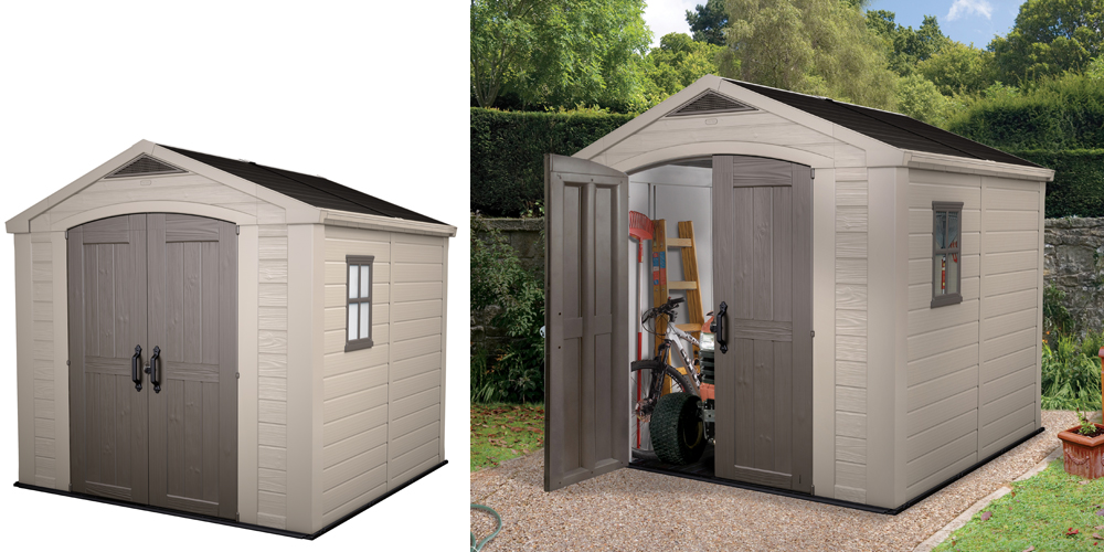 Abri de jardin en resine ou pvc
