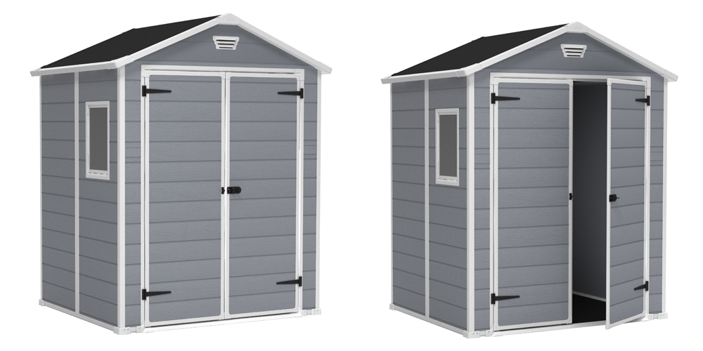 Abri de jardin en résine premium 65 vert
