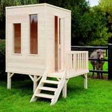 Cabane jardin sur pilotis
