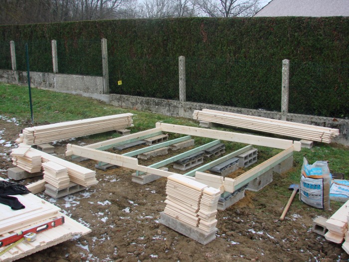 Plancher abri de jardin
