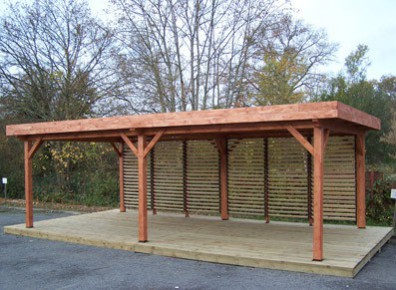 Abris jardin ouvert
