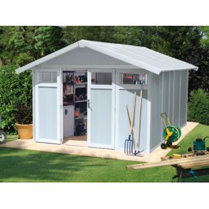 Abri de jardin pvc garden home 11.21 m2 grosfillex
