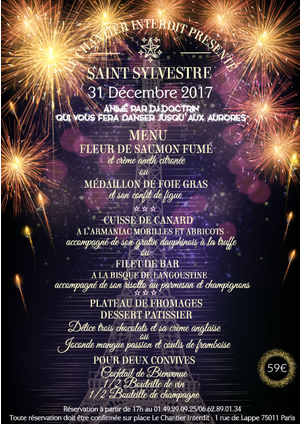 Chalet du lac reveillon 2018
