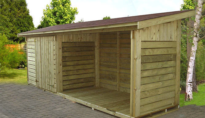 Abri de jardin en bois red cedar
