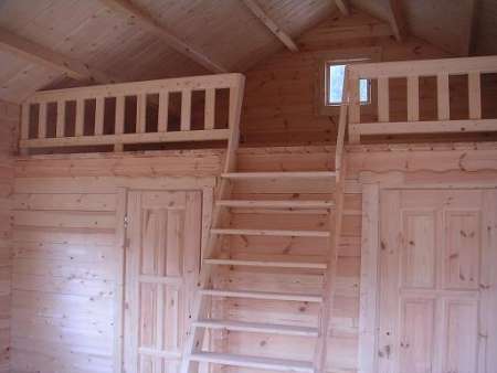 Chalet bois mezzanine
