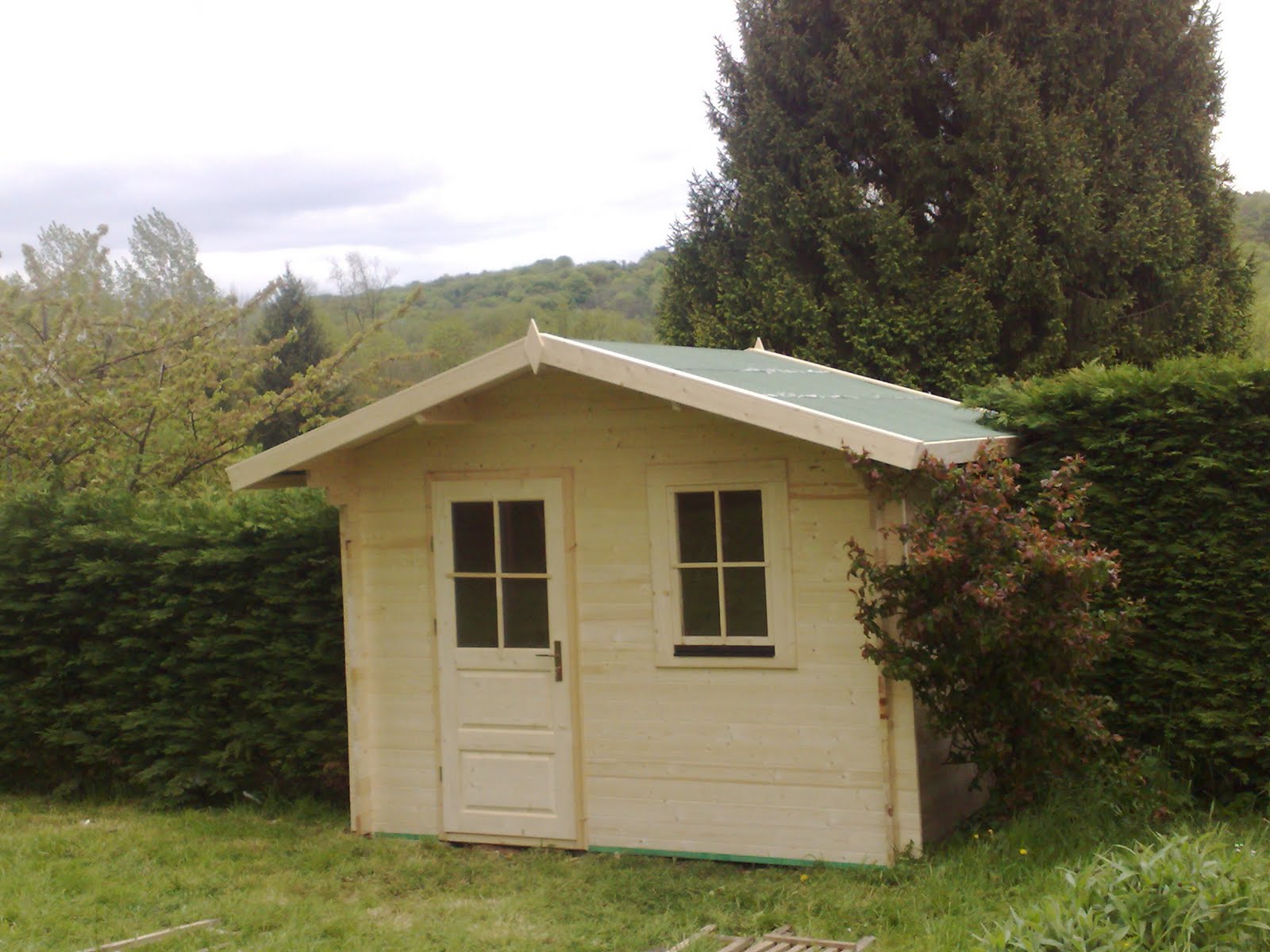 Cabane de jardin fenetre
