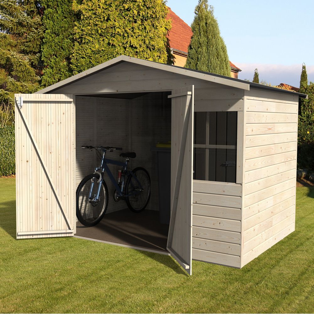 Cabane de jardin avec plancher
