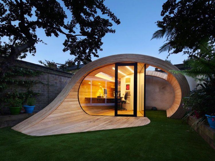 Chalet de jardin design habitable

