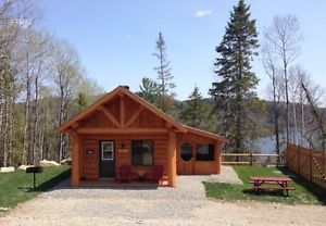 Chalet bois rond quebec vente

