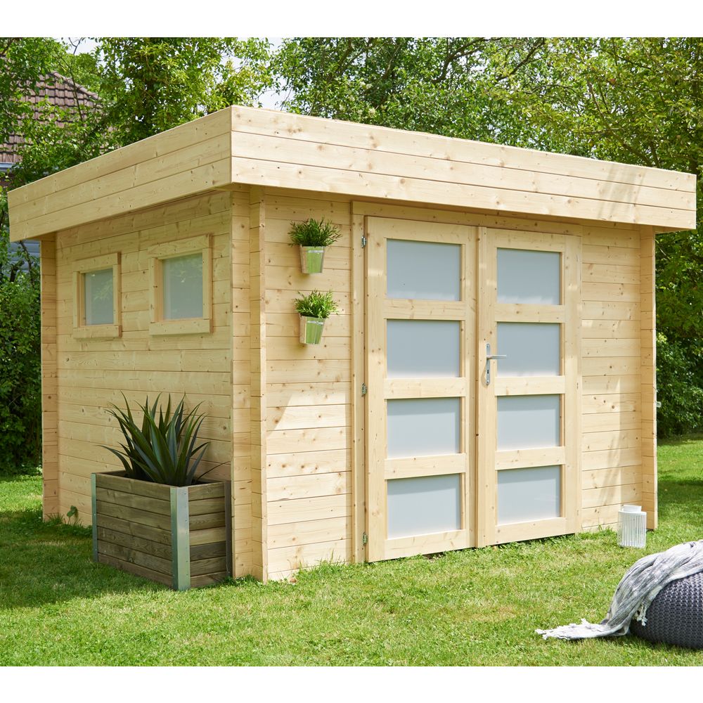 Abri de jardin 6 m2 utah bois 28 mm
