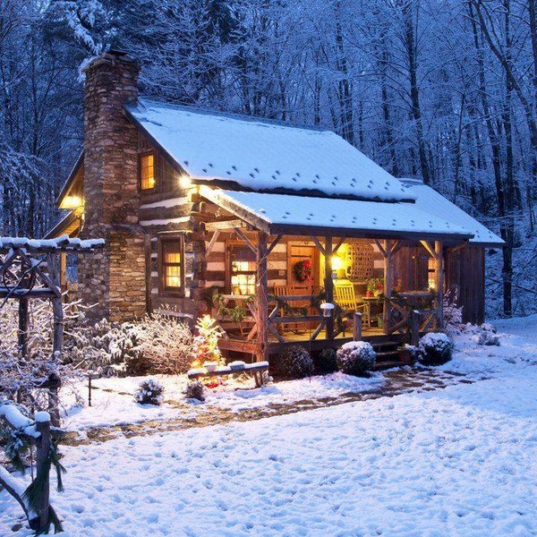 Chalet montagne pour noel
