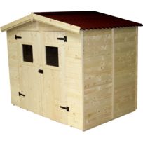 Abri de jardin en bois fenêtre losange 5.20 m2
