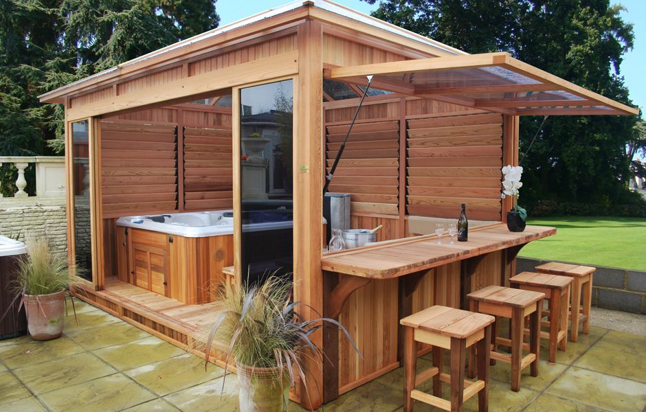 Cabane de jardin pour spa
