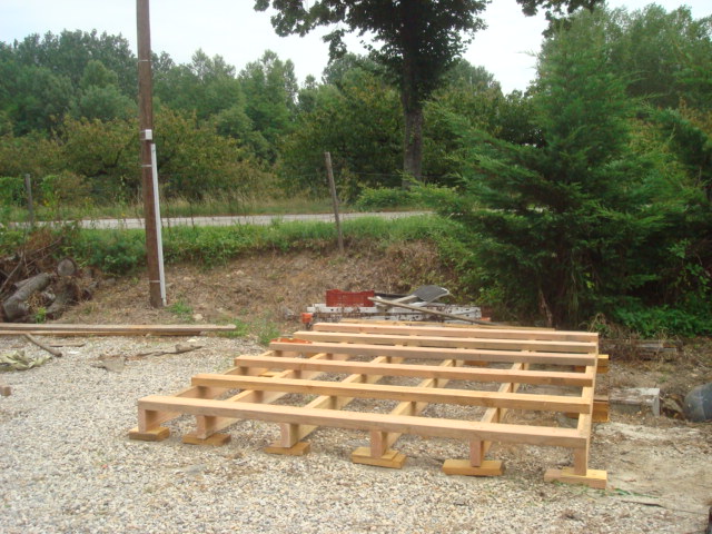 Cabane de jardin construction
