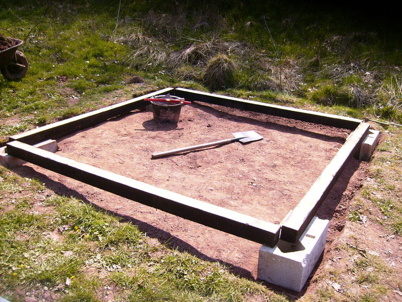 Abri jardin sans dalle
