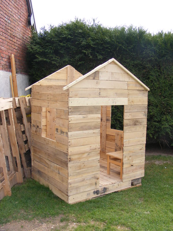 Abri de jardin en palette plan
