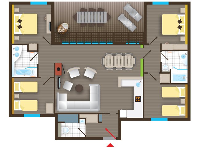 Cottage premium eden bois aux daims