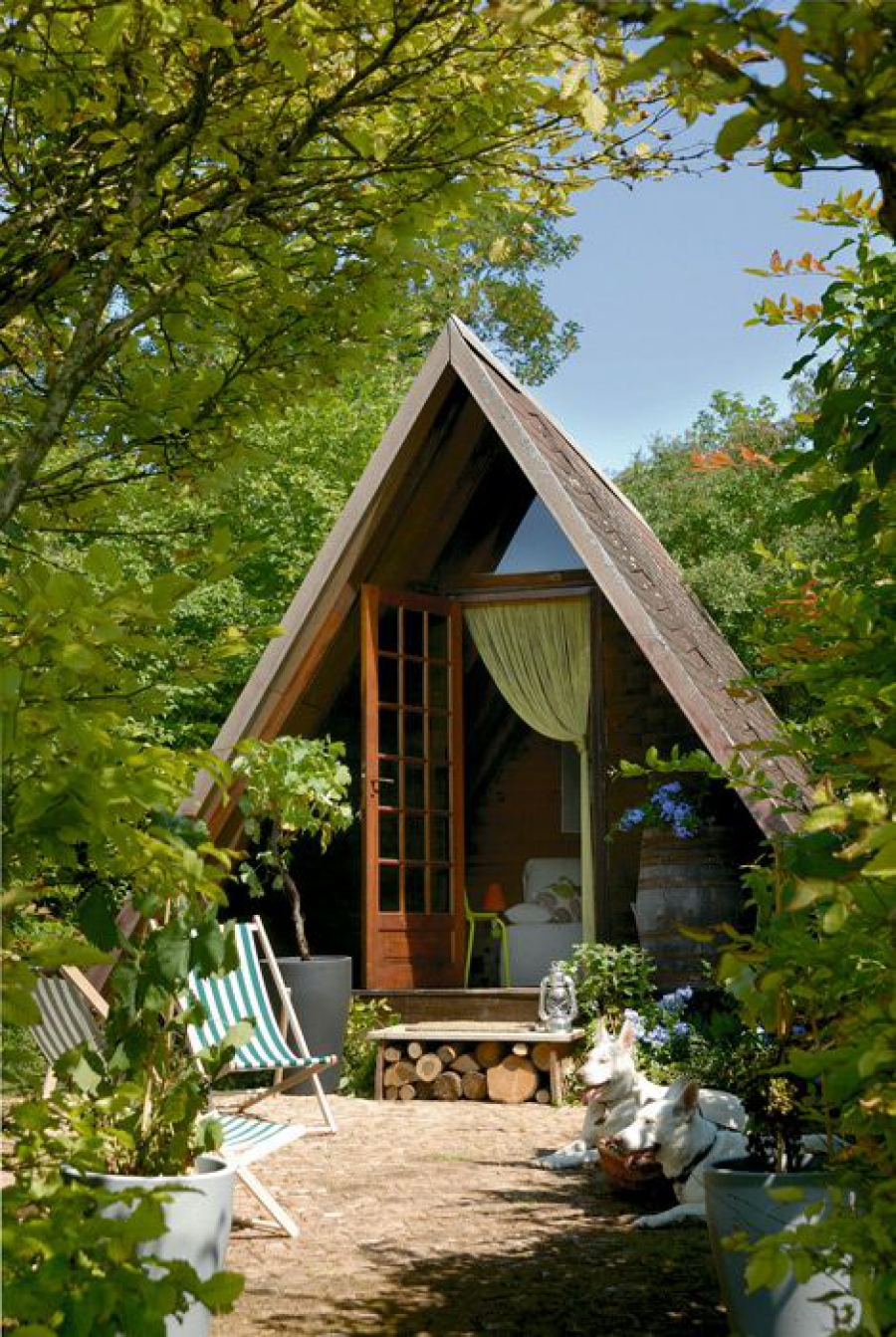 Cabane jardin chambre
