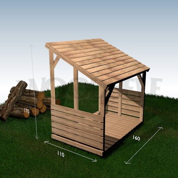 Abri de jardin en palette plan
