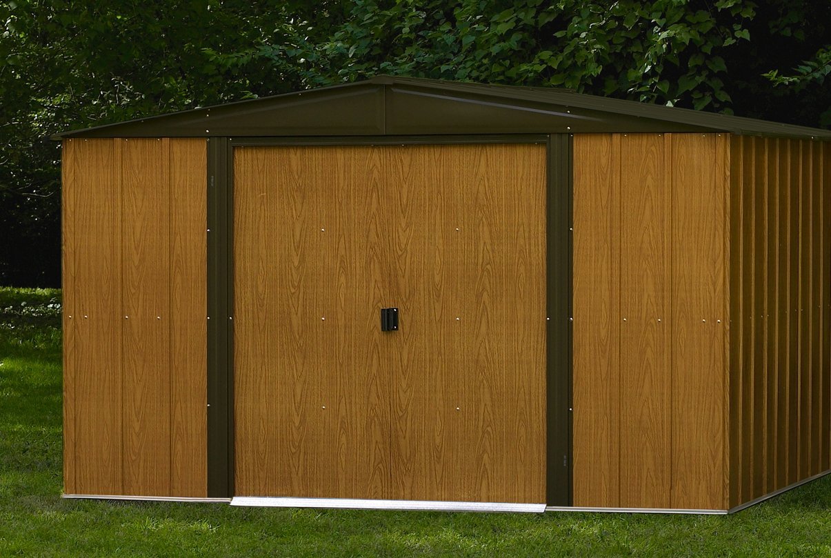Abris de jardin metal marron
