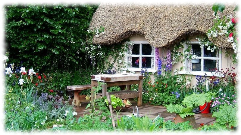 Cottage anglais jardin
