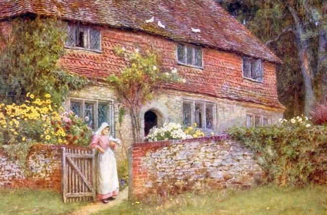 Cottage anglais peinture
