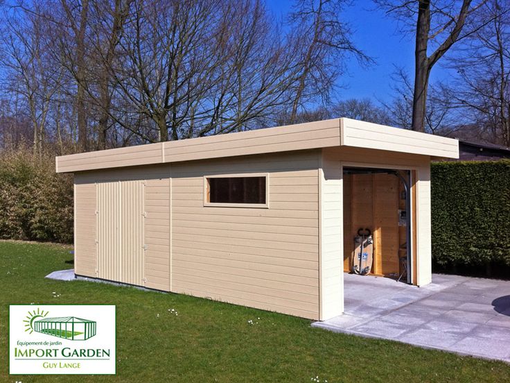 Chalet bois toit plat 20m2
