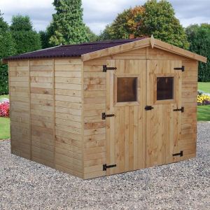 Abri jardin bois avec plancher
