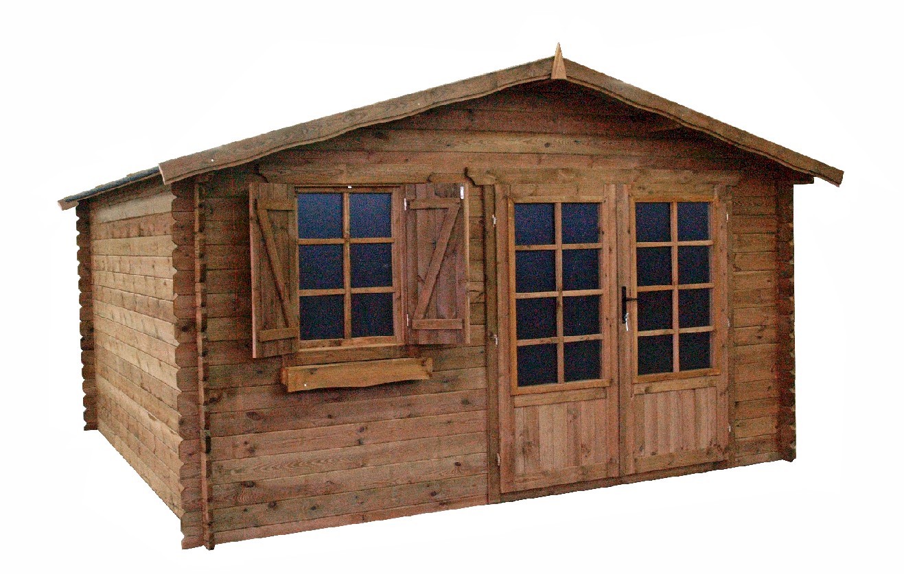 Abri de jardin en bois orchidee
