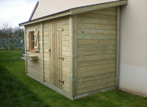 Abri de jardin 1m x 1m
