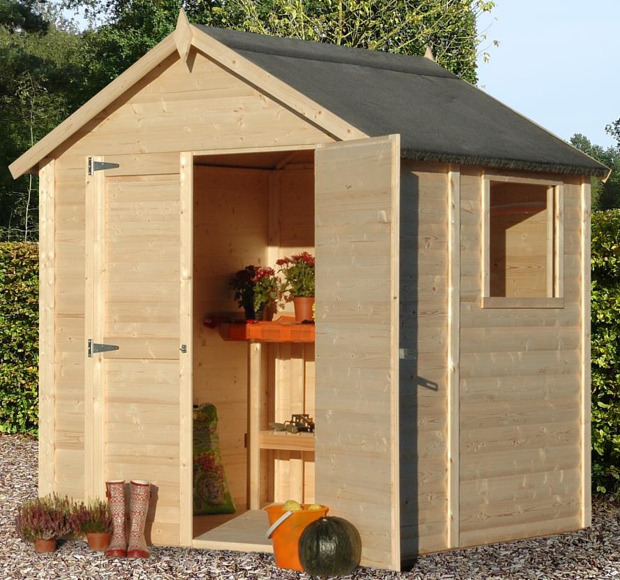 Abri de jardin en bois composite
