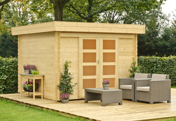 Abris de jardin 20m2 toit plat
