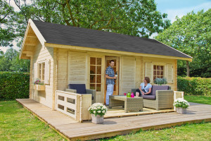 Abris jardin bois 20m2
