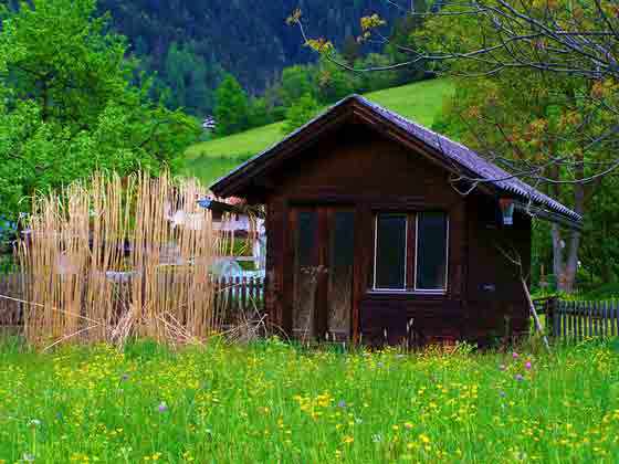 Chalet bois sur terrain non constructible