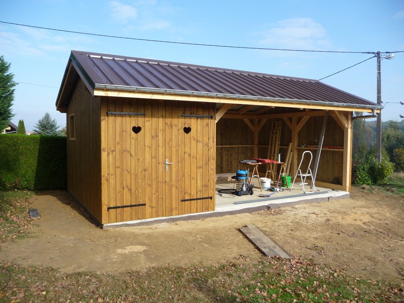 Chalet de jardin ouvert
