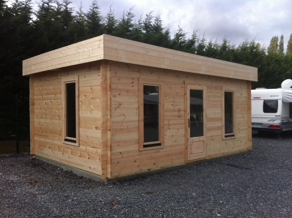 Abris de jardin bois a toit plat
