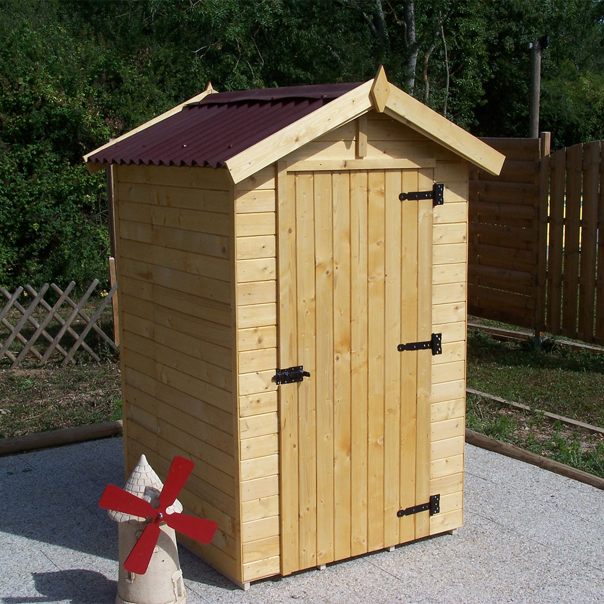 Abris outils jardin bois
