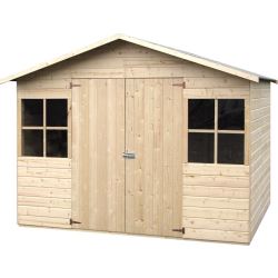 Abri de jardin en métal arrow lm1014/hg 12.00 m2
