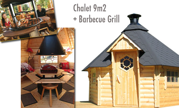Chalet de jardin grill