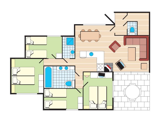 Plattegrond premium cottage kempervennen