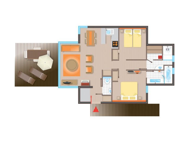 Cottage vip center parc les bois francs