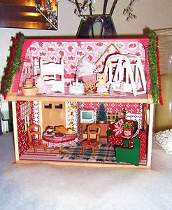 Sylvanian christmas cottage
