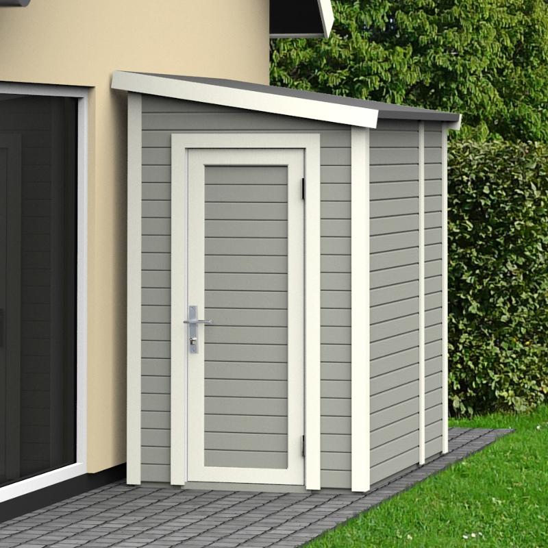 Cabane de jardin étroite
