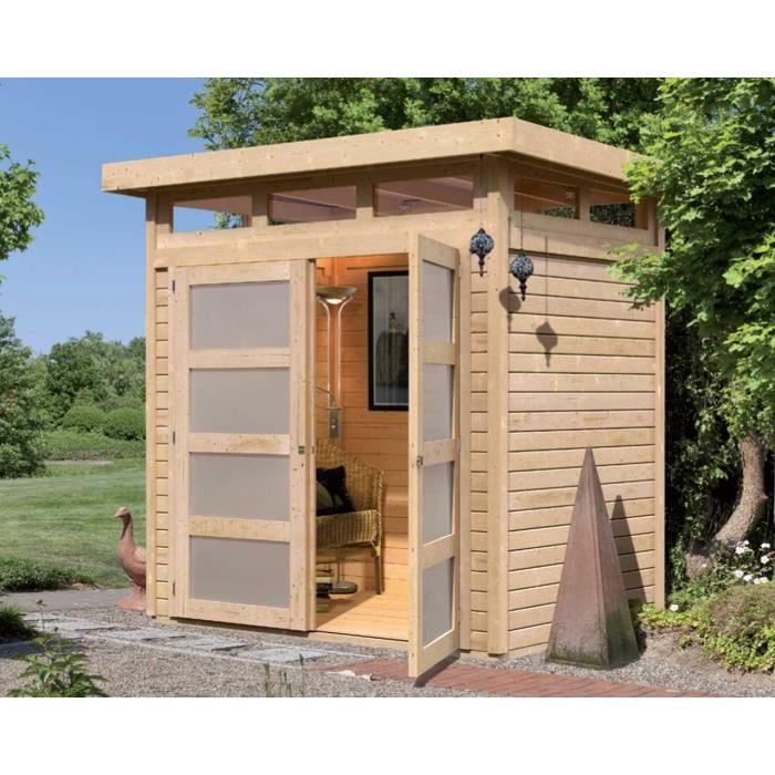 Cabane de jardin toit plat
