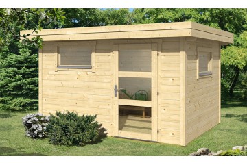Abri de jardin a toit plat
