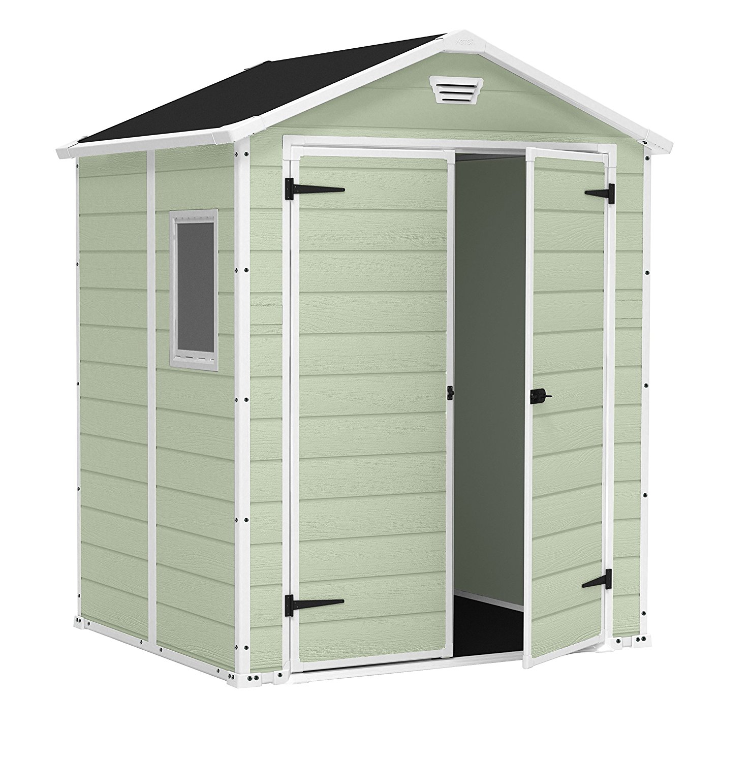 Abri jardin adossable résine
