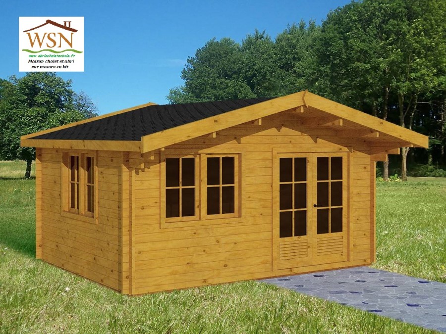 Chalet de jardin en bois 20m2