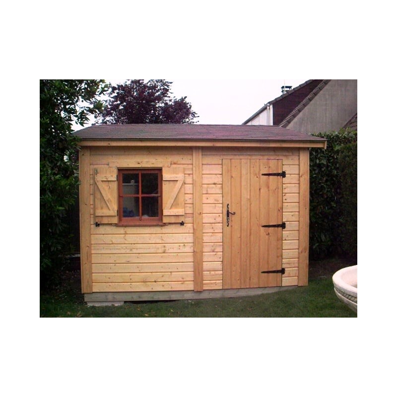 Abri de jardin en bois toit une pente
